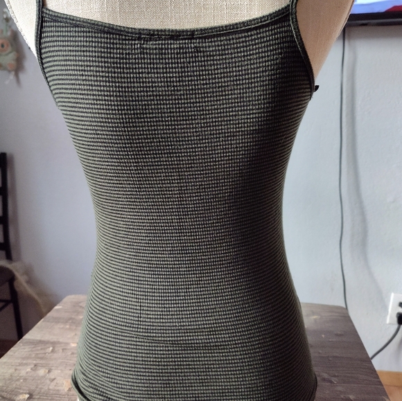 Ambiance Dark Green Ribbed Camisole - Picture 4 of 7